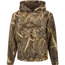 Drake LST Youth Silencer Hoodie image in Mossy Oak habitat