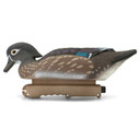 Flip side hen image of the HD Wood Ducks Floating Duck Decoys.