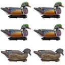 Final Approach HD Wood Ducks Floating Duck Decoy Image