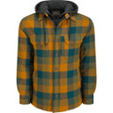 Image of the Drake Waterfowl The Campfire Flannel Hoodie in Medal Bronze