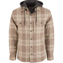 Image of the Drake Waterfowl The Campfire Flannel Hoodie in Aluminum