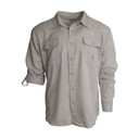 Fast Strike Men’s Long Sleeve Ripstop Button-Down - Gray