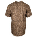 Fast Strike Short Sleeve Ripstop Button-Down Shirt, Mossy Oak New Bottomland Back Image