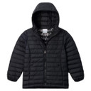Image of the Columbia Boys' Powder Lite II Hooded Jacket in Black