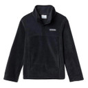 Image of the Columbia Kids' Steens Mtn II Quarter-Snap Fleece Pullover in Black