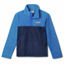 Image of the Columbia Kids' Steens Mtn II Quarter-Snap Fleece Pullover in Collegiate Navy