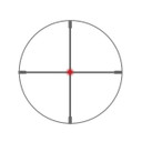 Sig Sauer Whiskey4 3-12x44mm Low Profile Non-Illuminated Quadplex Rifle Scope Reticle Image