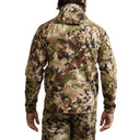 Sitka Alpha Fleece Hooded Jacket Back Image.