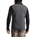 Sitka Alpha Fleece Vest Back Image in Iron Grey