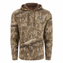Drake Waterfowl Non-Typical Three-End Camo Hoodie Front Image in Mossy Oak Country Roots