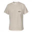 Front image of the Drake Waterfowl Americana Yellow Lab Short-Sleeve T-Shirt.