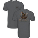 image of Drake Waterfowl Standing Black Lab T-Shirt in Graphite Heather