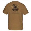 Drake Waterfowl Standing Black Lab T-Shirt Back Image.