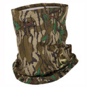 Drake Waterfowl Performance Stretch-Fit Half Mask Image in Mossy Oak Greenleaf.