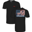 Image of the Drake Waterfowl Americana Scenic Flag T-Shirt in Black