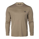 First Lite Yuma Synthetic Long Sleeve Crew - WALNUT