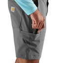 Side Pocket Image on the Carhartt Force Sun Defender Relaxed Fit Short.