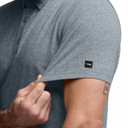 Sitka Essential Short-Sleeve Polo Details Image in Bluestone Heather