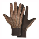Drake Waterfowl Performance Mesh Turkey Gloves Image in Mossy Oak Bottomland