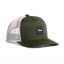 Sitka Rubber Patch Hi Pro Trucker Hat Image in Olive Green