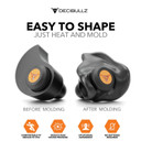 Decibullz Custom Molded Percussive Filter Earplugs Easy to Shape Image