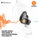 Decibullz Custom Molded Percussive Filter Earplugs Sound Image
