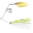 VMC Redline Series Spinnerbait Colorado Willow - Nickel-Gold Chartreuse and White Shad 1/2oz