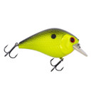 image of Rogers Inhale 75 Squarebill Crankbait in Chartreuse Black Back.