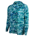 side image of Rogers Sporting Goods Elite Chill Hoodie+Bug Protection in Mossy Oak Elements Sea Foam.