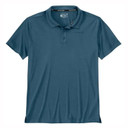 Carhartt Force Sun Defender Relaxed Fit Lightweight Polo Front Image in Storm Blue Heather