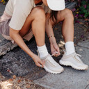 Danner Women's 3" Trail Trainer, Bleached Sand/Semolina Model Image