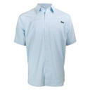 image of Rogers Sporting Goods Tough Guide Short Sleeve Button-Down Shirt with Bug Protection in Light Blue.
