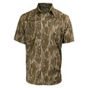 Rogers Sporting Goods Tough Guide Camo Short Sleeve Button-Down Shirt with Bug Protection Image in Mossy Oak Original Bottomland