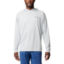Columbia PFG Solar Stream Hoodie Front Image in Cool Grey