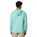 Columbia PFG Solar Stream Hoodie Back Image in Gulf Stream