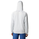 Columbia PFG Solar Stream Hoodie Back Image in Cool Grey