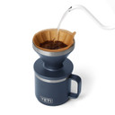 Yeti Rambler Pour Over Product In Use Image in Navy