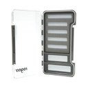 opened image of Rogers Elite Slim Fly Box Large – Slit Foam & Magnetic Compartment.