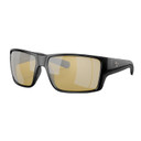 Costa Reefton Pro Series 580 Glass Polarized Sunglasses Image in Sunrise Silver Mirror 580G Matte Black