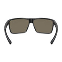 Costa Rincon 580 Glass Polarized Sunglasses Back Image in Matte Black Blue Mirror 580G