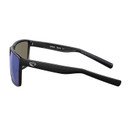 Costa Rincon 580 Glass Polarized Sunglasses Side Image in Matte Black Blue Mirror 580G