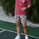Burlebo 7" Athletic Shorts with Liner Model Image in Pintail Camo