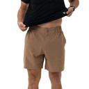 Burlebo Everyday Shorts Image in Desert Tan