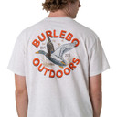 Burlebo Old School Duck Hunt T-Shirt Back Image in Oatmeal