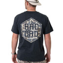 Burlebo Rad Dad Deer Camo Short Sleeve Shirt, Back in Heather Black