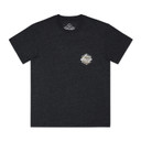 Burlebo Rad Dad Deer Camo Short Sleeve Shirt, Front, Heather Black