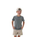 Burlebo Youth Rad Dude Short Sleeve Tee, Dark Heather Grey