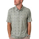 Image of the Burlebo Performance Polo in Flying Ducks - Light Green