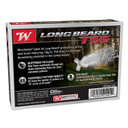 Winchester 12 Gauge 3 1/2" 2-3/4oz 1050FPS Longbeard TSS Turkey Loads Back of Box Image