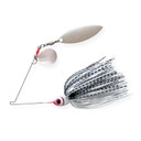 Booyah Tandem Blade Spinnerbait - Single Pack Image in Pearl White/Silver Shad